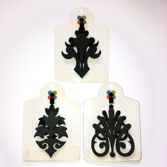 IMAGINISCE. Baroque Double Sided Acrylic Mount Foam Rubber Stamps, Set of 3 NEW! - Picture 2 of 9